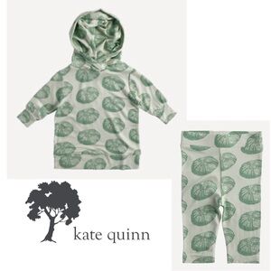 Kate Quinn Long Sleeve Skinny Hoodie and Classic Leggings - Sea Urchin, Size 3T